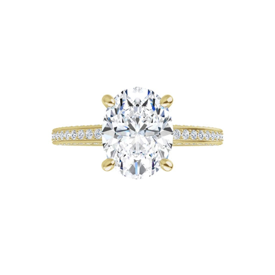 Yellow Gold Oval Engagement Ring