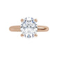 Rose Gold Oval Solitaire Engagement Ring