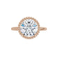 Rose Gold Round Shaped Solitaire Engagement Ring