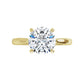 Yellow Gold Round Solitaire Engagement Ring