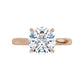 Rose Gold Round Solitaire Engagement Ring