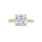 Yellow Gold Round Solitaire Engagement Ring