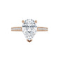 Rose Gold Pear Engagement Ring