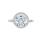 White Gold Round Shaped Solitaire Engagement Ring