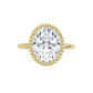 Yellow Gold Oval Shaped Solitaire Engagement Ring