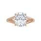 Rose Gold Oval Solitaire Engagement Ring