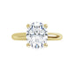 Yellow Gold Oval Solitaire Engagement Ring