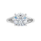 White Gold Round Solitaire Engagement Ring